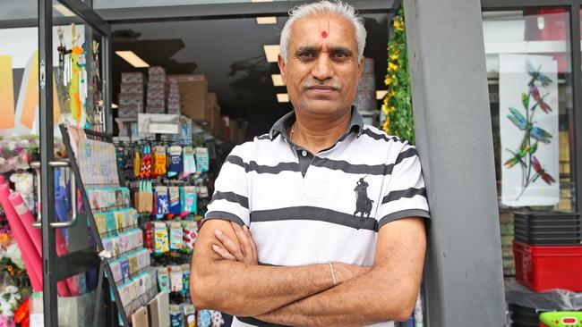 Mango Hill shop owner Bhaskar Patel. Picture: Zak Simmonds