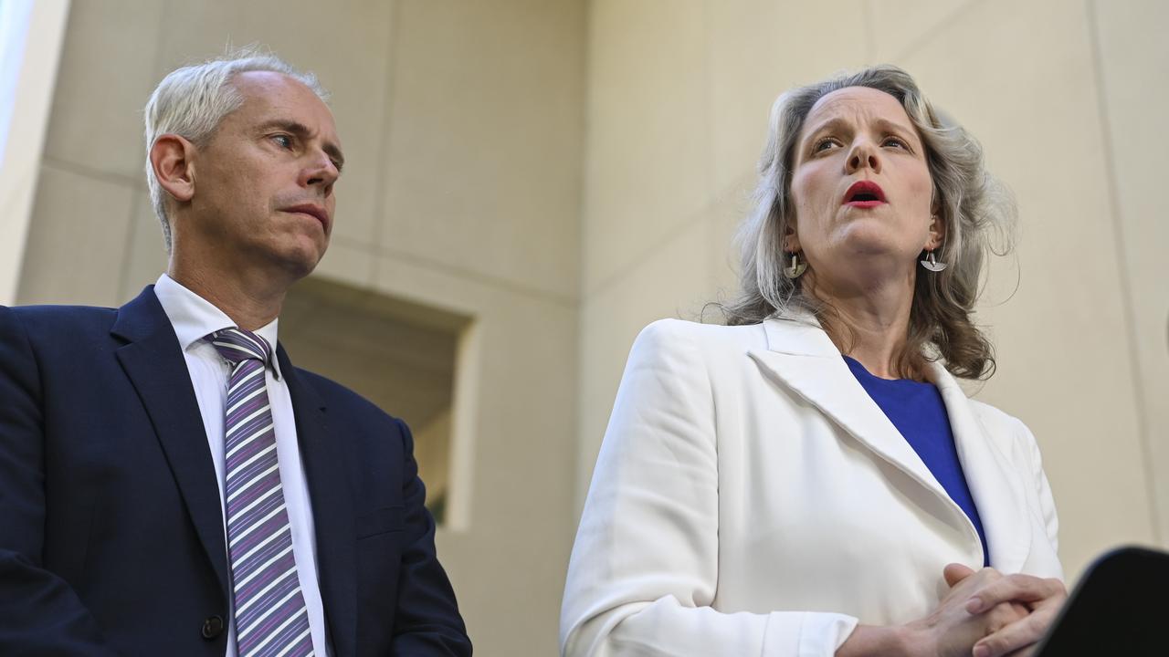 Immigration Minister Andrew Giles and Home Affairs Minister Clare O’Neil are under pressure over community safety. Picture: NCA NewsWire / Martin Ollman