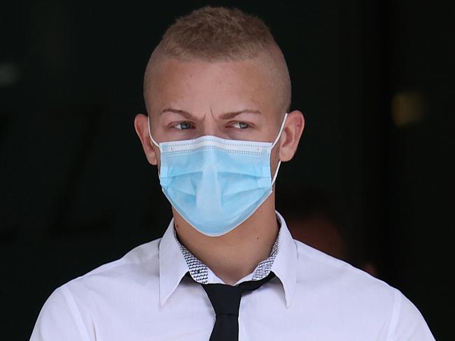 SYDNEY, AUSTRALIA - NewsWire Photos. Monday January 19, 2021. Pictured is Brenton Lowe, 20yrs, of Silverwater at Downing Centre District Court in Sydney, NSW. Picture: NCA NewsWire / Dylan Coker