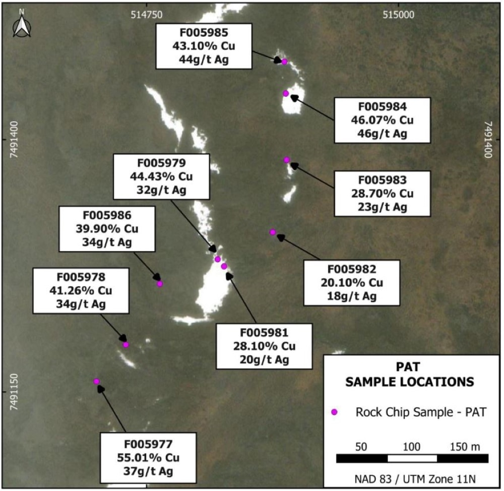 The PAT prospect at WCN's Rae copper project. Source: WCN.