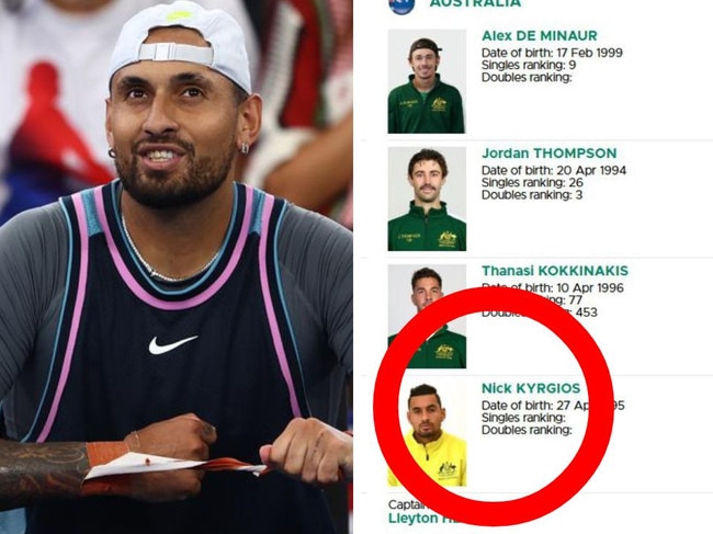 Nick Kyrgios is in the mix for a Davis Cup return.