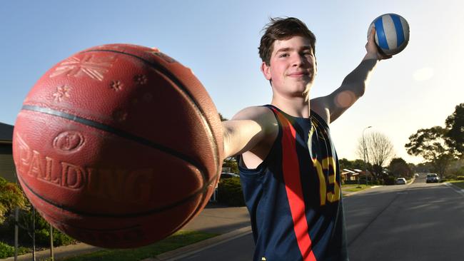 Lachlan Olbrich pictured in Reynella East last year. Picture: AAP/Keryn Stevens