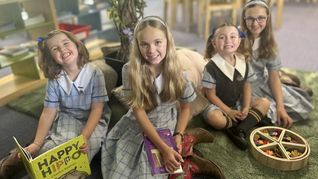 From left: Dolly Honan, Annabelle Johnston, Jessica Johnston and McKenzie from Urbenville Public School, the fastest growing school in the Northern Rivers over the past five years.