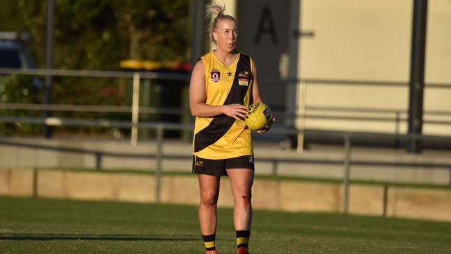 Caloundra Panthers women's player Rachel Crack in action. Picture: Jillo's Sporting Pics