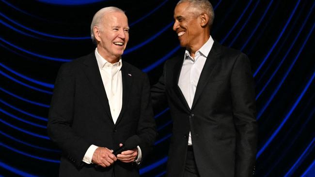 Joe Biden and Barack Obama. Picture: Mandel Ngan/AFP