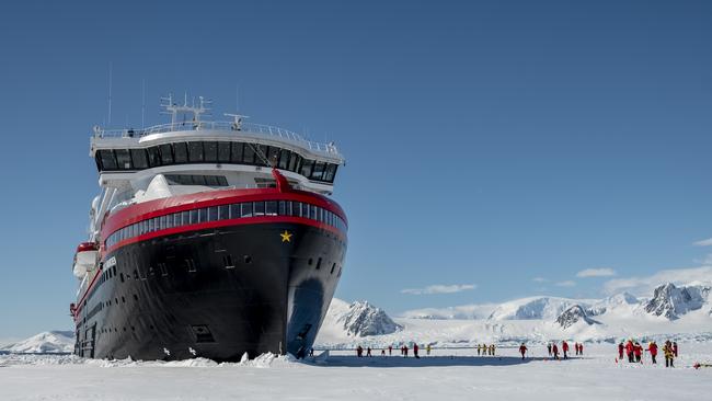 The MS Roald Amundsen has been barred from entering Chile.