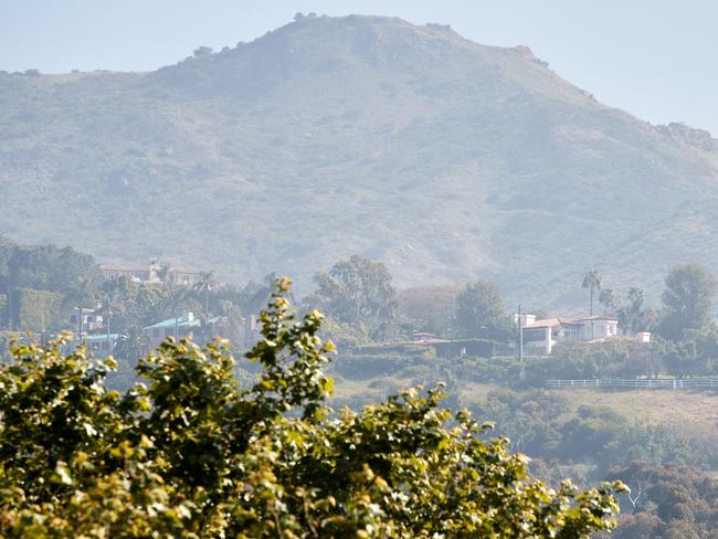 A general view of the gated Malibu neighbourhood where Meghan Markle and Prince Harry are looking to make their home. Picture: AFP