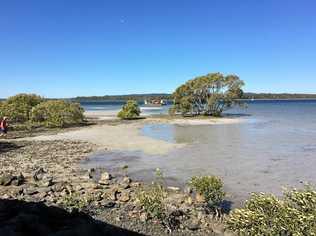 The site of the planned Norman Point fishing and walking jetty. Picture: Arthur Gorrie