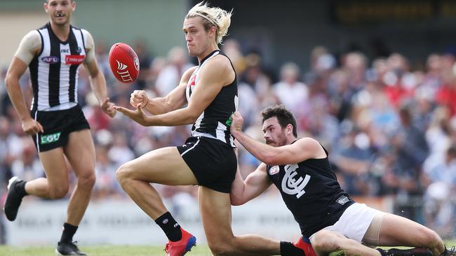 Darcy Moore has emerged as a leader at Collingwood. Picture: Getty Images 