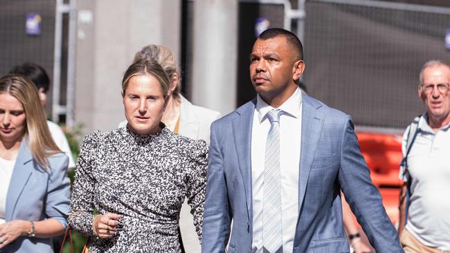 Beale and wife Maddi arriving at the Downing Centre District Court. Picture: NCA NewsWire / Flavio Brancaleone