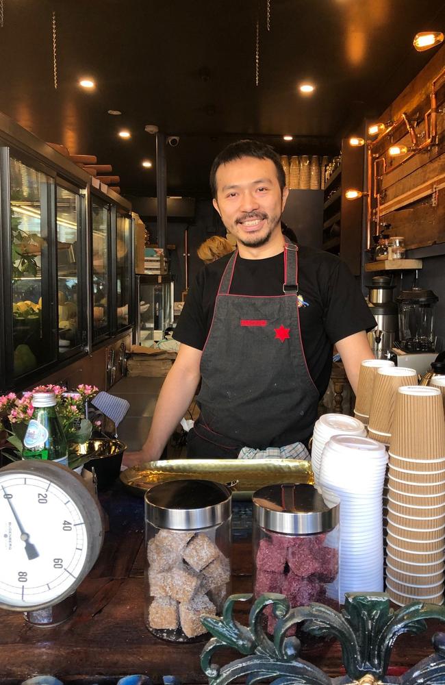 JJ Booranasinlapakit, 39, owner of a new tea-inspired business in Manly called Chuu, where you can also buy juices and salads. Picture: Julie Cross.