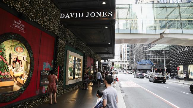 Sydney’s flagship David Jones store during Christmas shopping trading hours. Picture: NCA NewsWire/ Dylan Robinson