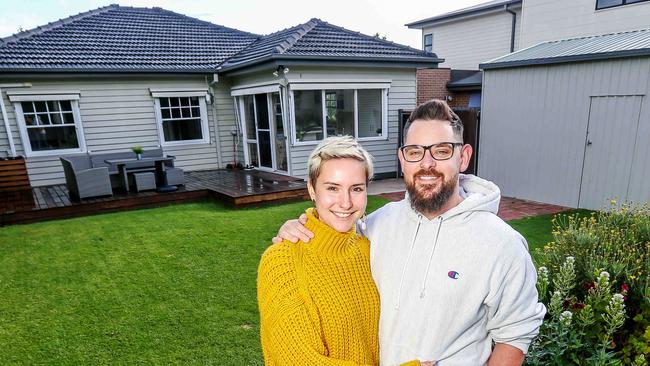 Adam Inglis and Anna Hornauer paid close to $1 million for their Bentleigh East home. Picture: Tim Carrafa