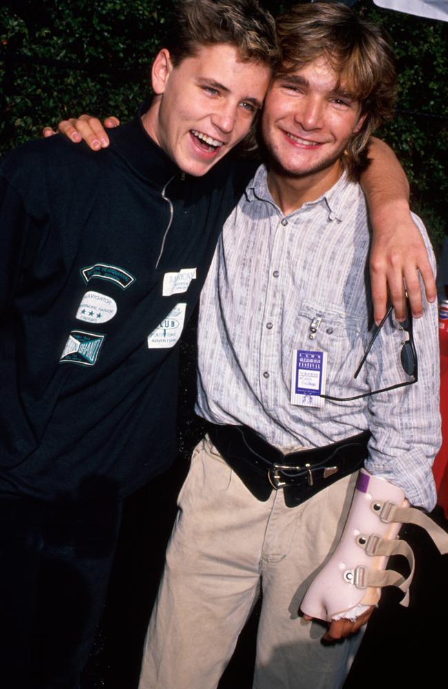 Police denied Corey Feldman (right), had reported the alleged abuse. Pictured here with Corey Haim in the 1980s. Picture: Getty Images