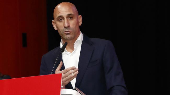 RFEF president Luis Rubiales has refused to resign. Picture: AFP