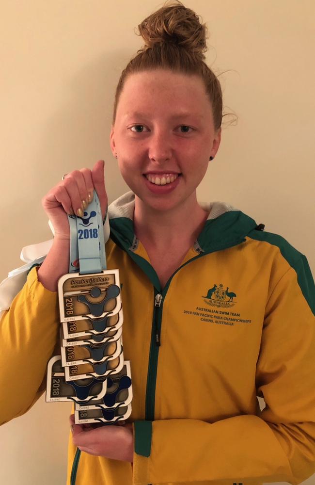 Lakeisha 'Lucky' Patterson claimed five gold and three silver medals at the 2018 Para Pan Pacific Games.