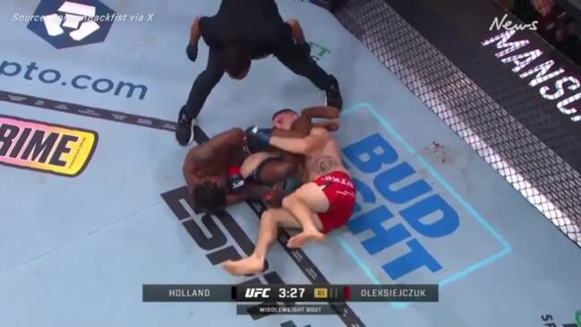 "He’s going to break it." Stoppage shocks UFC 302