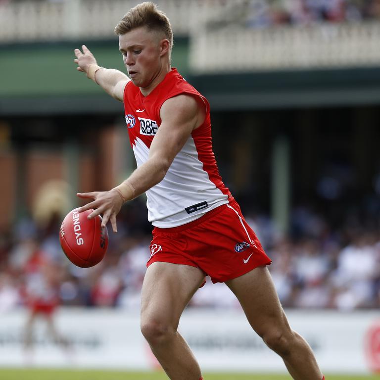 Braeden Campbell has a kicking weapon. Picture: Getty Images