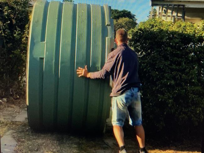 The brothers filmed themselves laughing as they destroyed the property. Picture: Supplied