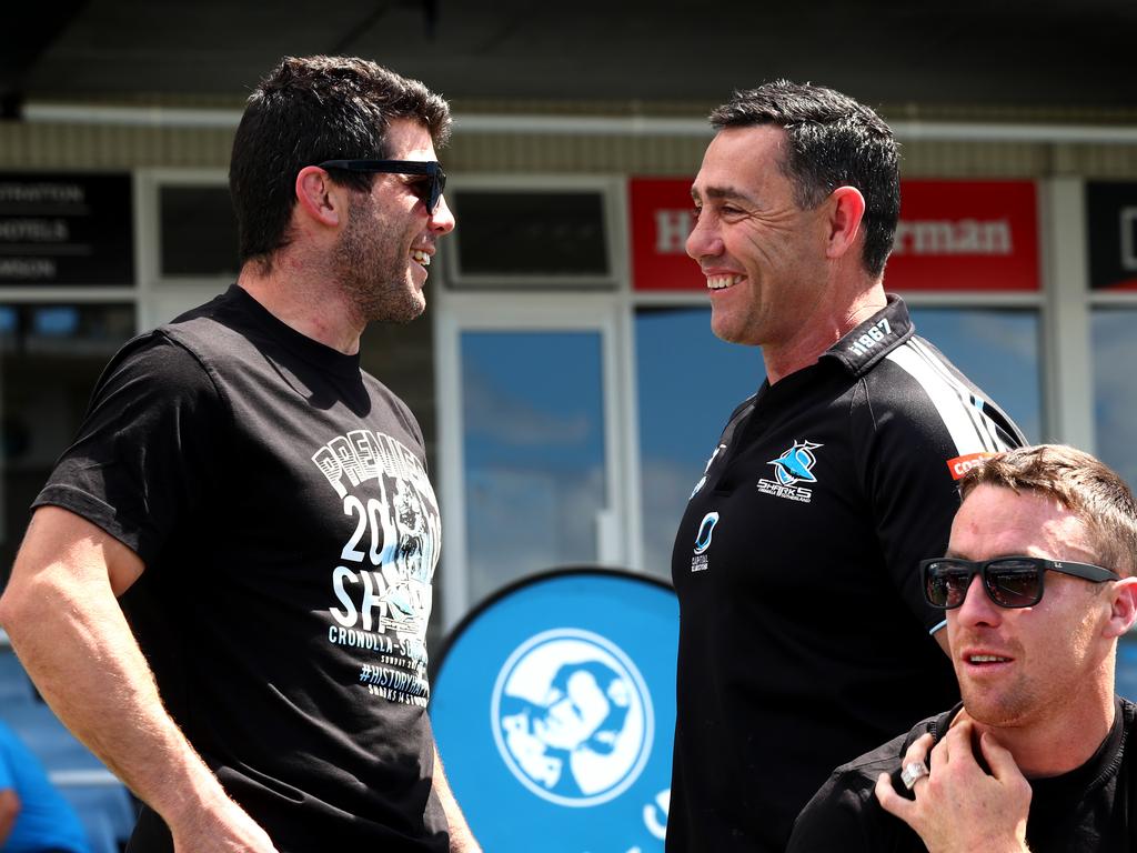 Could Michael Ennis and Shane Flanagan be reunited at the Dragons? Picture: Gregg Porteous.