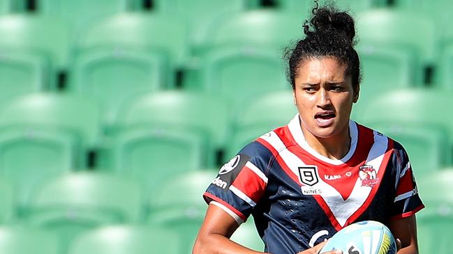 Zahara Temara won a title with the Roosters and has played in the halves for a number of teams at rep level. Picture: AAP Image/Richard Wainwright