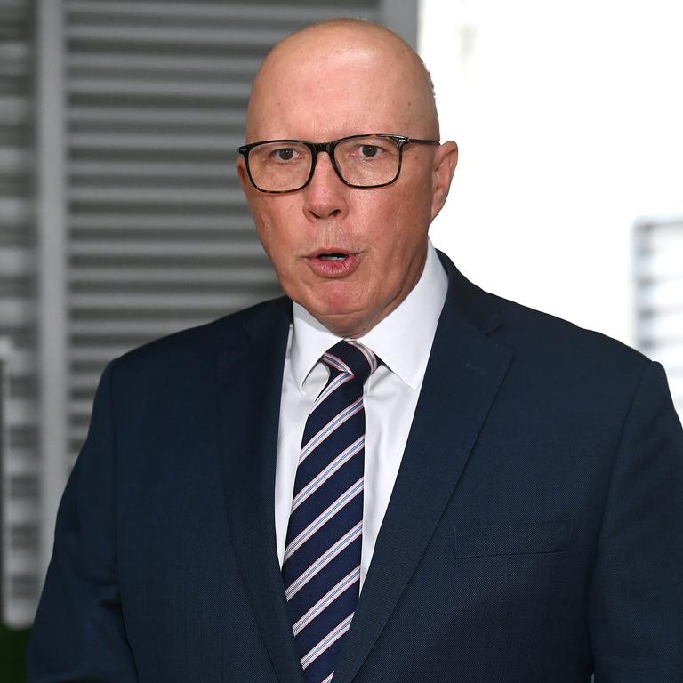 Opposition leader Peter Dutton. Picture: John Gass