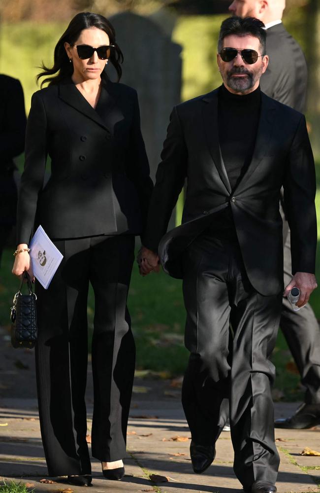 Simon Cowell and Lauren Silverman. Picture: Justin Tallis/AFP