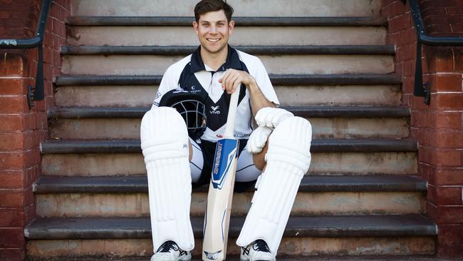 Adelaide University star Ben Wakim is averaging 412 after three rounds of SACA Premier Cricket. Picture: James Elsby (AAP).