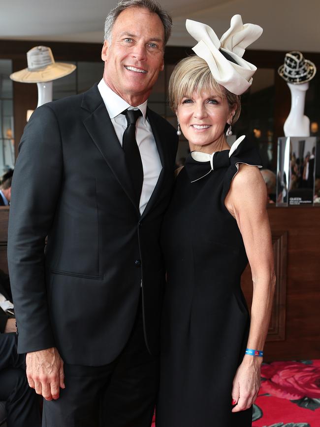 David Panton and Julie Bishop. Picture: Julie Kiriacoudis