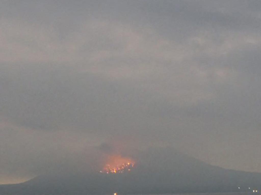 Livee footage of Japan Meteorological Agency surveillance camera shows the Sakurajima eruption in Kagoshima prefecture. Picture: AFP