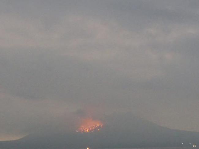 Livee footage of Japan Meteorological Agency surveillance camera shows the Sakurajima eruption in Kagoshima prefecture. Picture: AFP