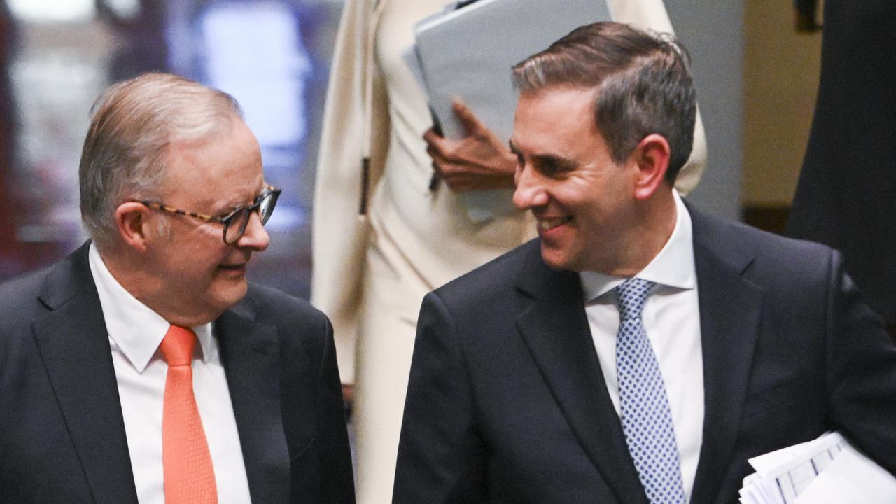 Prime Minister, Anthony Albanese and Federal Treasurer Jim Chalmers, wholooked like a leader on the world stage this week. Picture: NCA NewsWire/Martin Ollman