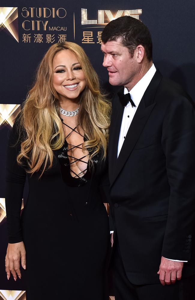 Packer split from singer Mariah Carey in 2016. Picture: AFP PHOTO / Philippe Lopez