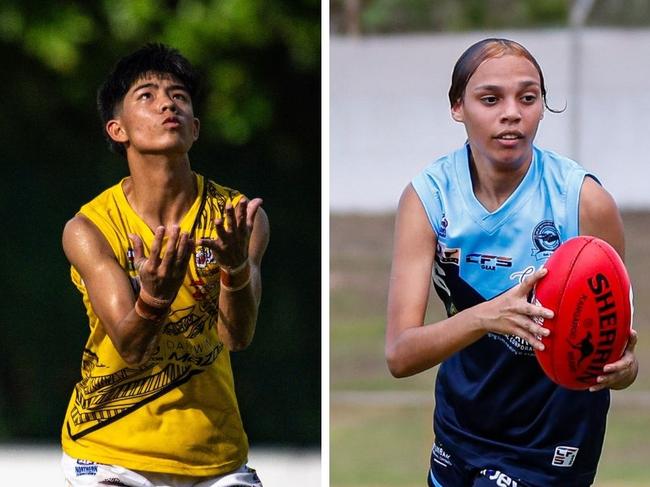 Nightcliff's Hau-Tze Rock and the Buffaloes Rianna Ryan won the 2024-25 NTFL Round Rising Star nominations.