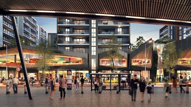 An artist impression of Ed.Square town centre. Picture: Supplied