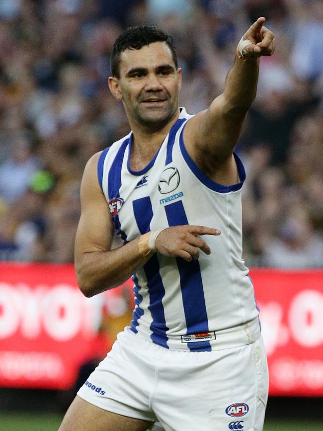 Lindsay Thomas, pictured during his playing days with North Melbourne, will feature with Portland in the Adelaide Footy League next year. Picture: George Salpigtidis