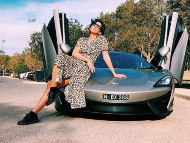 Does a fancy ride help women rate better in the dating scene? Picture: Instagram