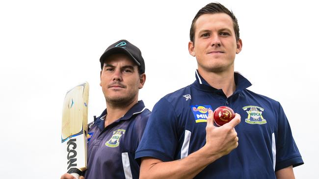 Brothers Nathan and Mark Murphy have dominated with bat and ball in Warrnambool for more than a decade., will represent Warrnambool and District Association at the 2018 Country Week competition. Photo: DANNIKA BONSER