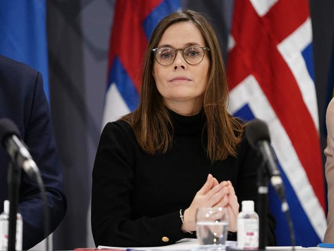 Iceland's Prime Minister Katrin Jakobsdottir ahead of the 73rd Nordic Council agenda ‘What can the Nordic Region learn from the coronavirus crisis?’. Picture: AFP