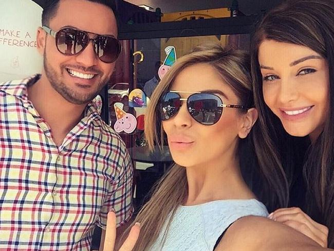 Happy family...Salim Mehajer with sister Aisha and wife Aysha