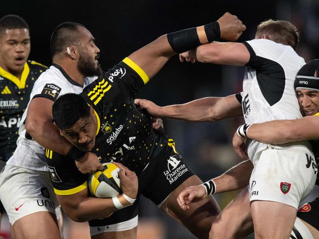 Will Skelton, who plays for La Rochelle in France, is set to lose the Wallabies captaincy. Picture: AFP