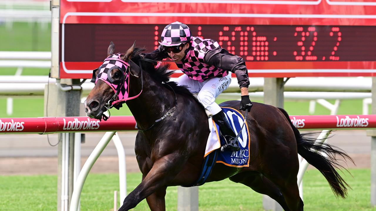 Supplied Editorial Michael Rodd returns to stakes-level by winning on Beautantes at
  Doomben for Rob Heathcote. Picture: Grant Peters - Trackside Photography.