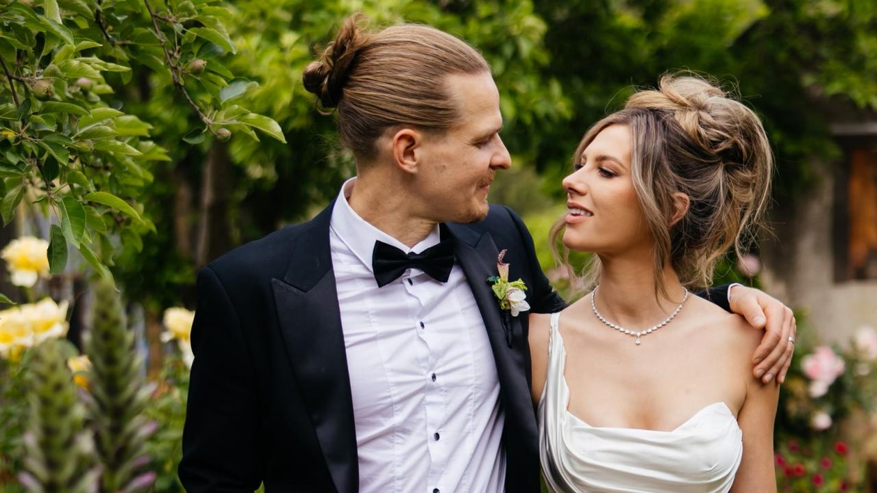 The pair tied the knot last November. Picture: Mimo Weddings.