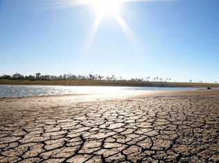 Wivenhoe dam is nearing its lowest point in a decade. Picture: Arkin Mackay