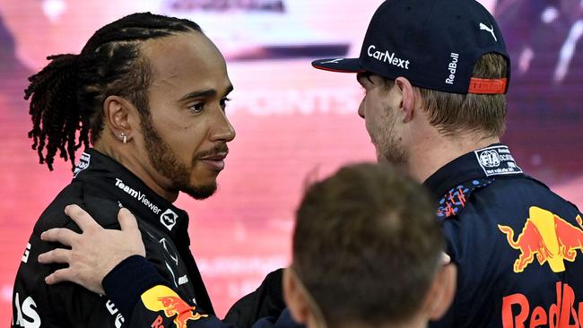 Hamilton was unimpressed that fans booed Max Verstappen