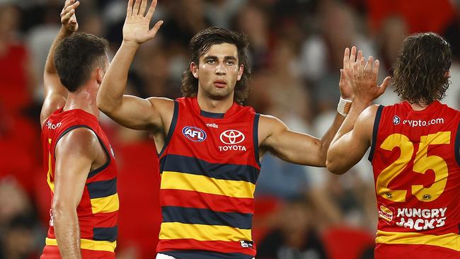 Josh Rachele has been a revelation for the Crows. Picture: Daniel Pockett/Getty Images