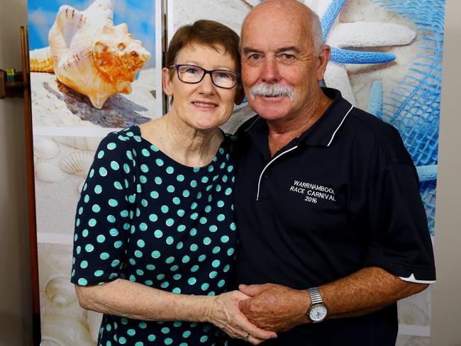 Valentine's Day feature on Graeme and Vicki Noonan from Kingscliff, who are coping with Alzheimers. Vicki was diagnosed with early onset Alzheimers at 58 and Graeme is her carer Photo: David Clark