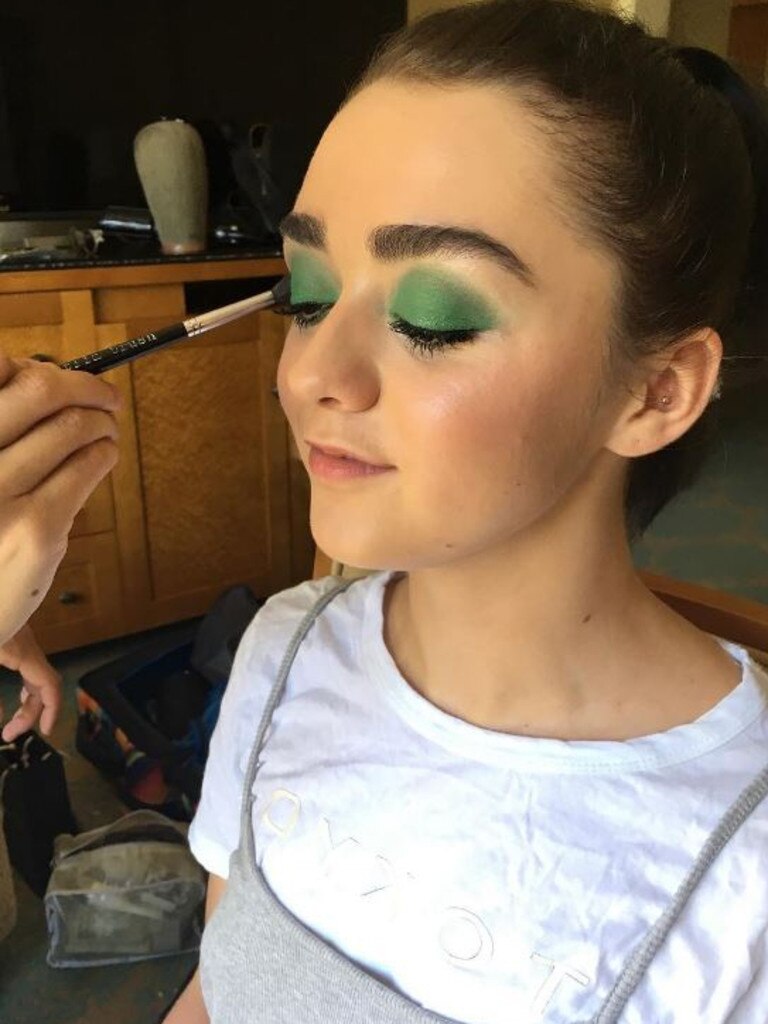 Kindra Mann, "Sneak peak on miss Maise Williams for Emmy's 2016". Picture: Instagram