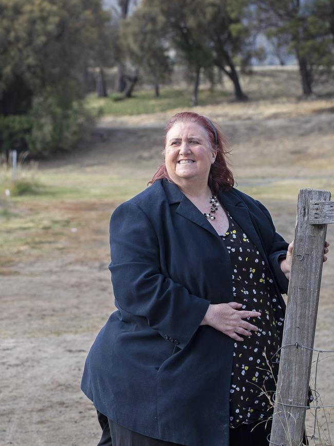 Glenorchy City Alderman Jan Dunsby at Berriedale. Picture: Chris Kidd