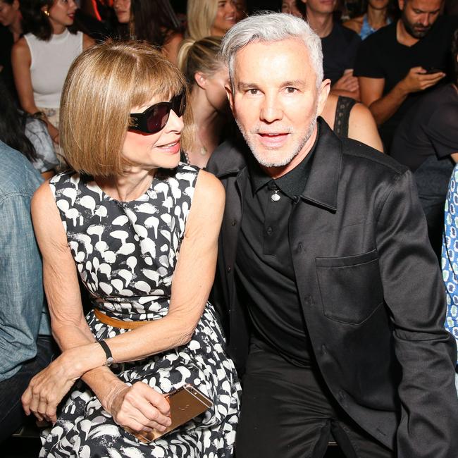 Anna Wintour and Baz Luhrmann attend the Alexander Wang show during New York Fashion Week on September 10, 2016. Picture: Splash
